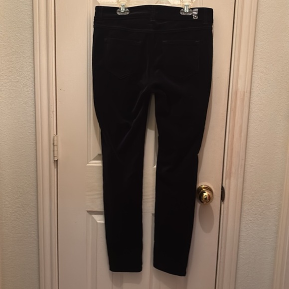 Women’s Lauren Conrad Black, Soft Velvet-Like Skinny Pants - Picture 3 of 5